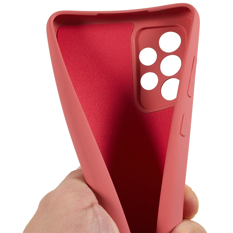 TPU Phone Case for Samsung Galaxy A32 4G (EU Version) Soft Fiber Lining Rubberized Phone Cover