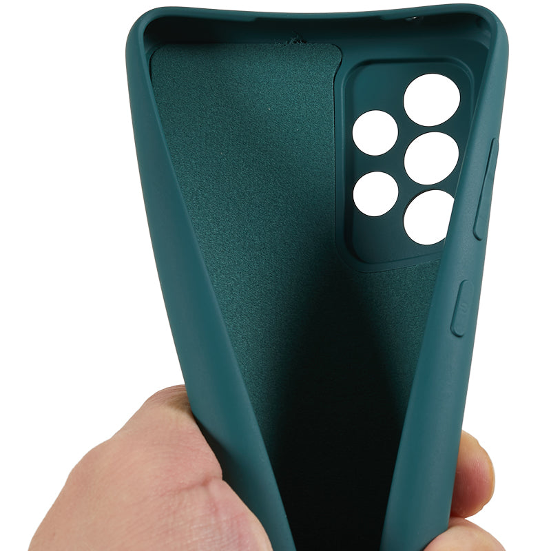 TPU Phone Case for Samsung Galaxy A32 4G (EU Version) Soft Fiber Lining Rubberized Phone Cover