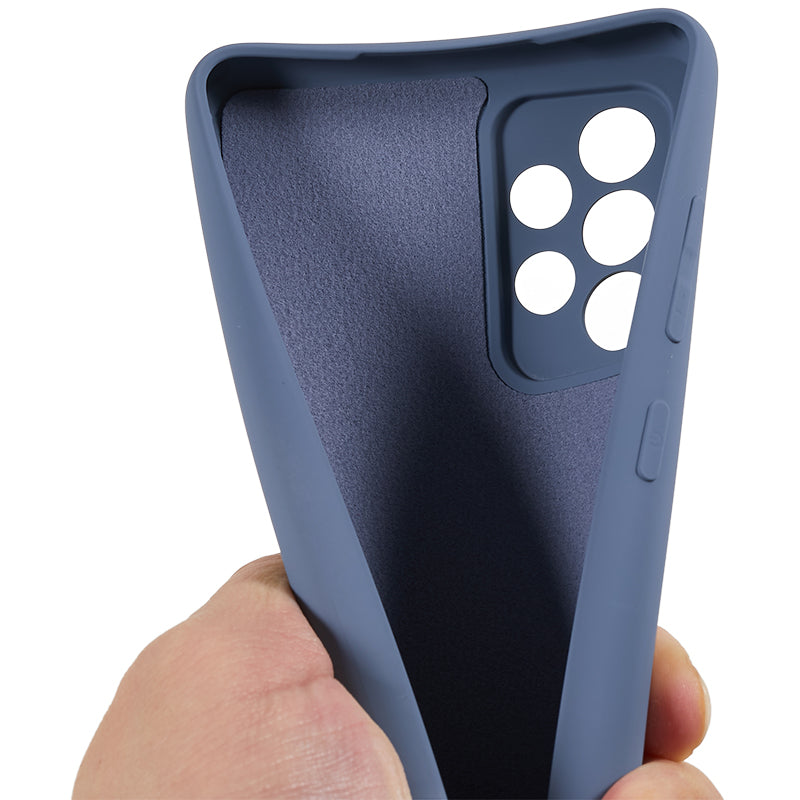 TPU Phone Case for Samsung Galaxy A32 4G (EU Version) Soft Fiber Lining Rubberized Phone Cover