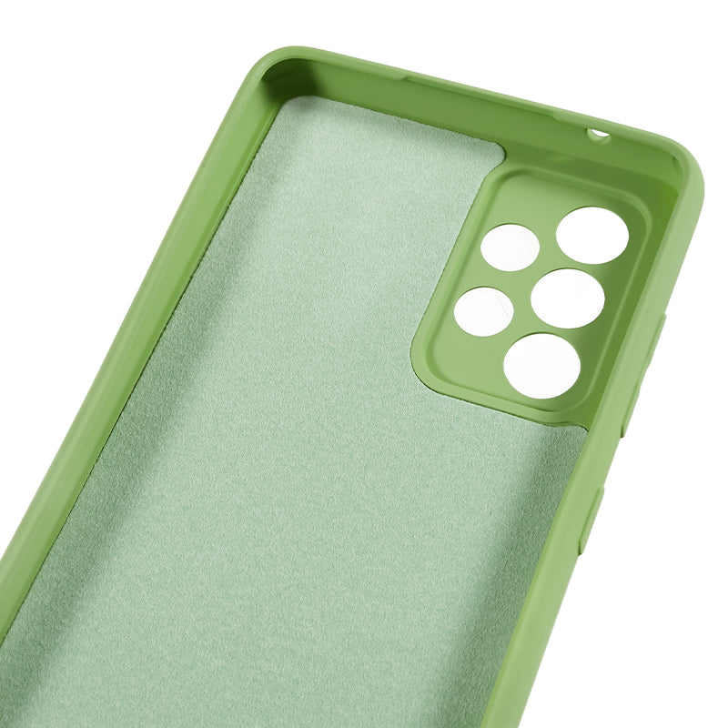 For Samsung Galaxy A32 5G / M32 5G Rubberized Phone Case Fiber Lining Scratch Proof TPU Back Cover