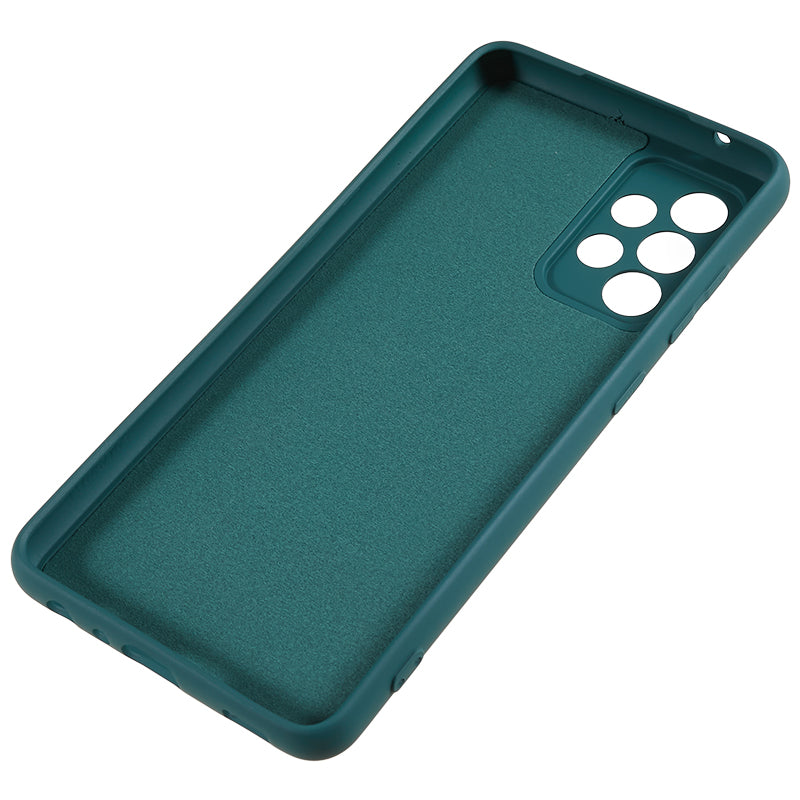 For Samsung Galaxy A52 4G / 5G / A52s 5G Rubberized Phone Case Fiber Lining TPU Back Cover