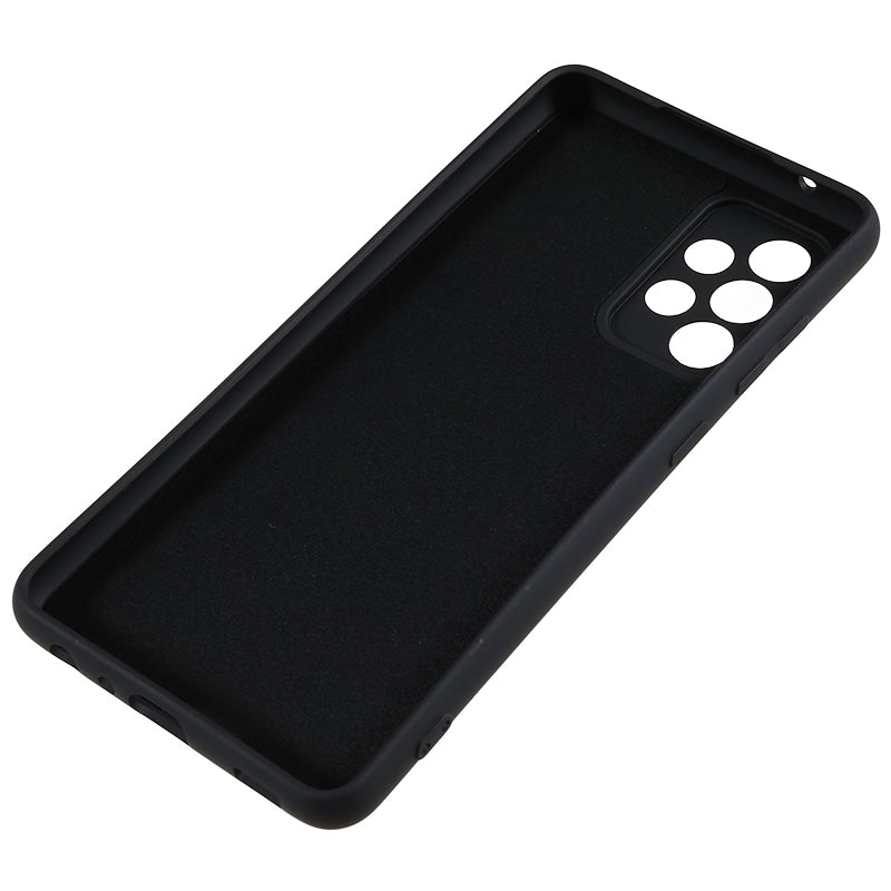 For Samsung Galaxy A52 4G / 5G / A52s 5G Rubberized Phone Case Fiber Lining TPU Back Cover
