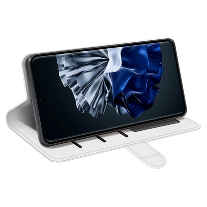 Crazy Horse Texture Phone Case for Huawei P60 , PU Leather+TPU Wallet Stand Phone Cover