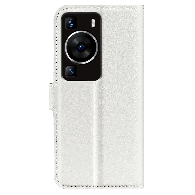 For Huawei P60 PU Leather Phone Stand Case Litchi Texture Wallet Phone Cover