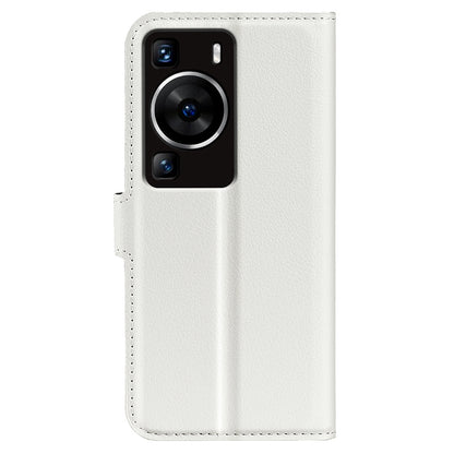 For Huawei P60 PU Leather Phone Stand Case Litchi Texture Wallet Phone Cover