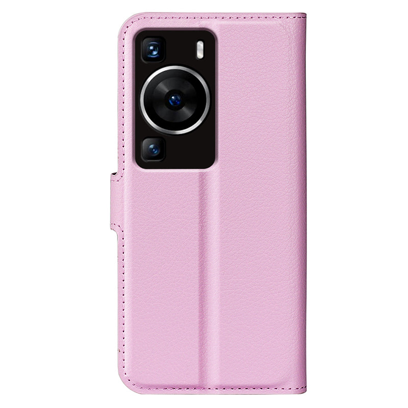 For Huawei P60 PU Leather Phone Stand Case Litchi Texture Wallet Phone Cover
