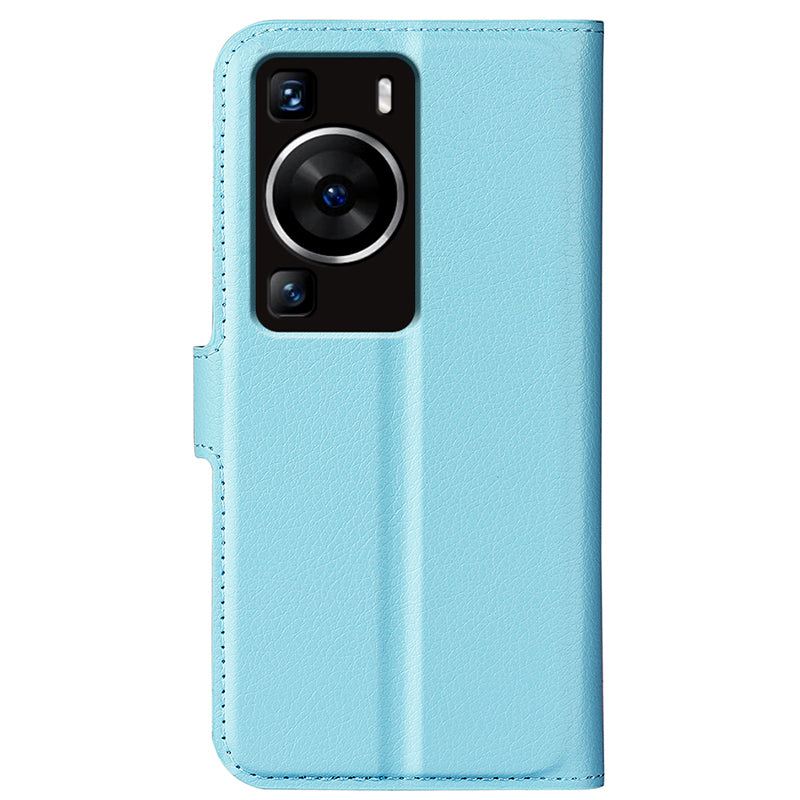 For Huawei P60 PU Leather Phone Stand Case Litchi Texture Wallet Phone Cover