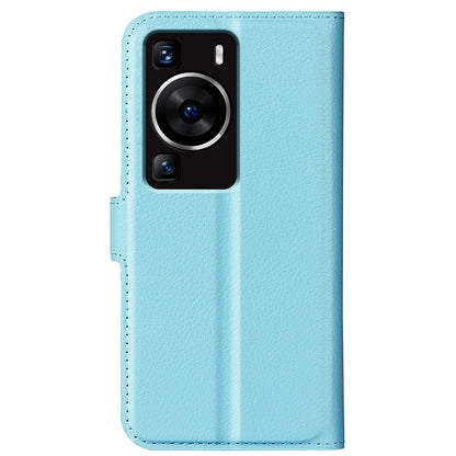 For Huawei P60 PU Leather Phone Stand Case Litchi Texture Wallet Phone Cover