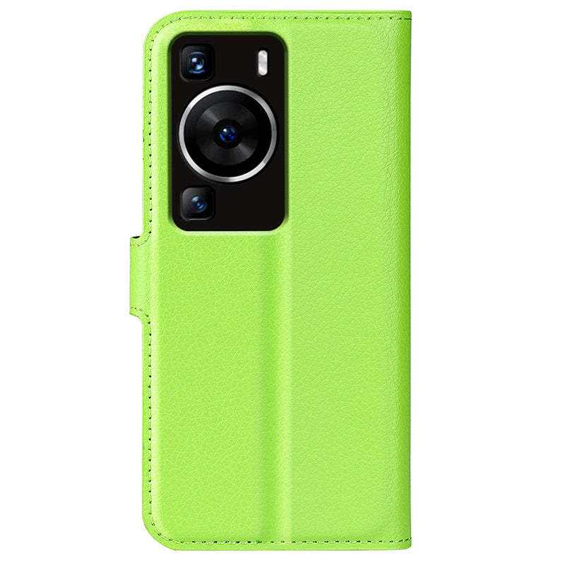 For Huawei P60 PU Leather Phone Stand Case Litchi Texture Wallet Phone Cover
