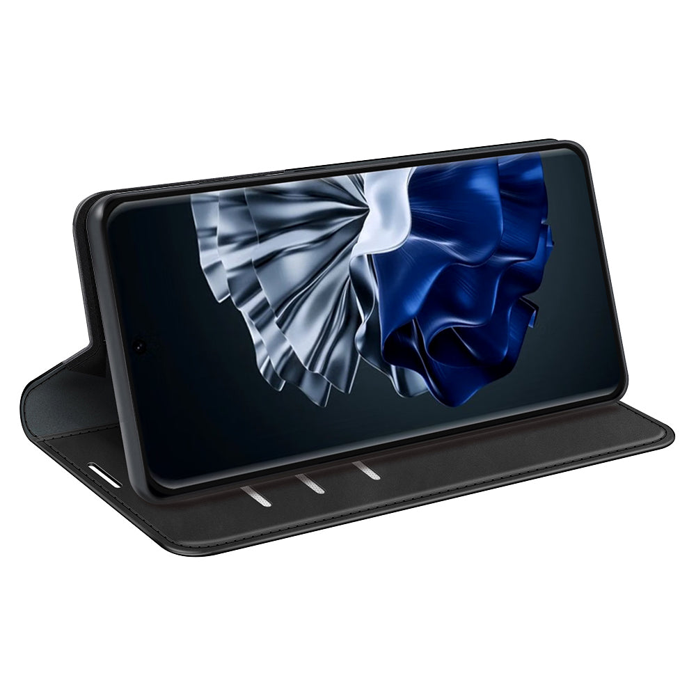 For Huawei P60 Pro Skin-touch Leather Phone Wallet Case Folio Flip Stand Phone Cover