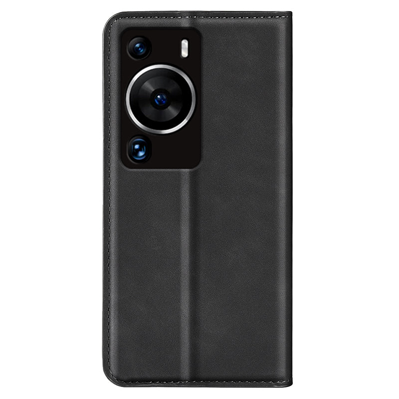 For Huawei P60 Pro Skin-touch Leather Phone Wallet Case Folio Flip Stand Phone Cover
