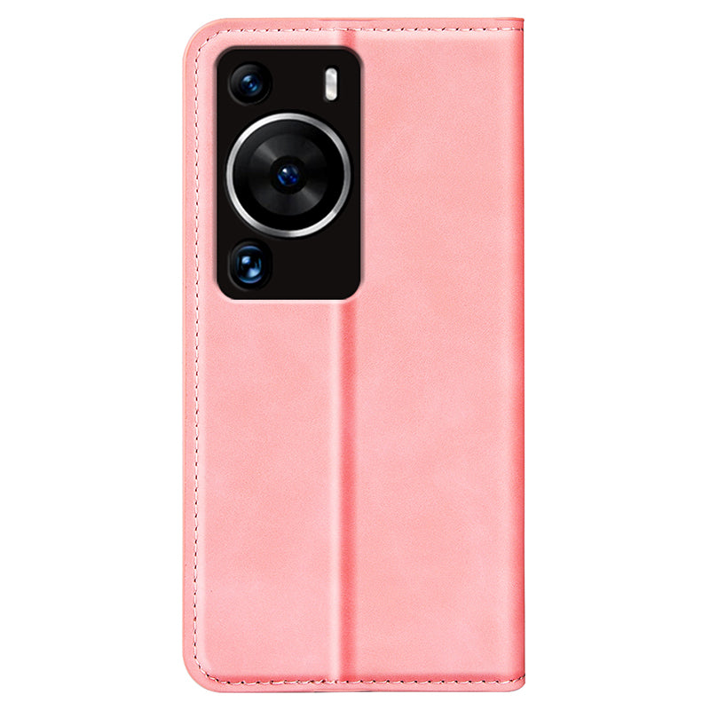 For Huawei P60 Pro Skin-touch Leather Phone Wallet Case Folio Flip Stand Phone Cover