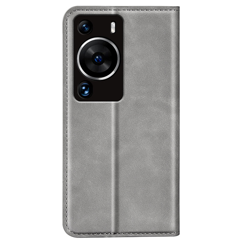 For Huawei P60 Pro Skin-touch Leather Phone Wallet Case Folio Flip Stand Phone Cover