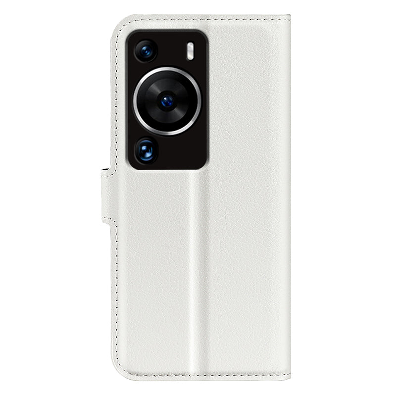 For Huawei P60 Pro Litchi Texture Phone Leather Case Wallet Stand Anti-drop Phone Cover