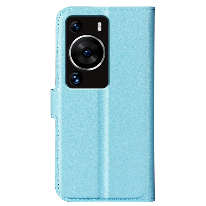 For Huawei P60 Pro Litchi Texture Phone Leather Case Wallet Stand Anti-drop Phone Cover
