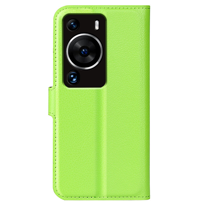 For Huawei P60 Pro Litchi Texture Phone Leather Case Wallet Stand Anti-drop Phone Cover