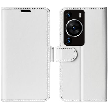 For Huawei P60 Pro PU Leather Wallet Case Crazy Horse Texture Foldable Stand Phone Cover