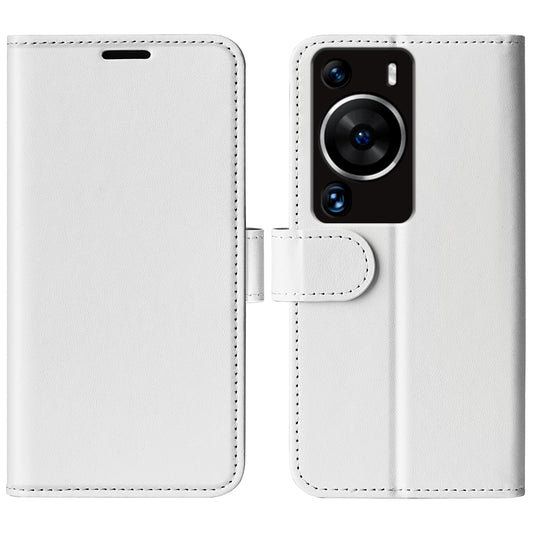 For Huawei P60 Pro PU Leather Wallet Case Crazy Horse Texture Foldable Stand Phone Cover