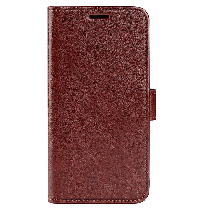 For Huawei P60 Pro PU Leather Wallet Case Crazy Horse Texture Foldable Stand Phone Cover
