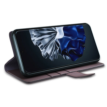 For Huawei P60 / P60 Pro Genuine Split Leather Case Cell Phone Wallet Stand Protective Cover