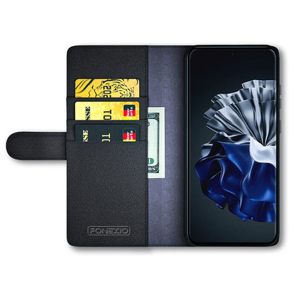 For Huawei P60 / P60 Pro Genuine Split Leather Case Cell Phone Wallet Stand Protective Cover