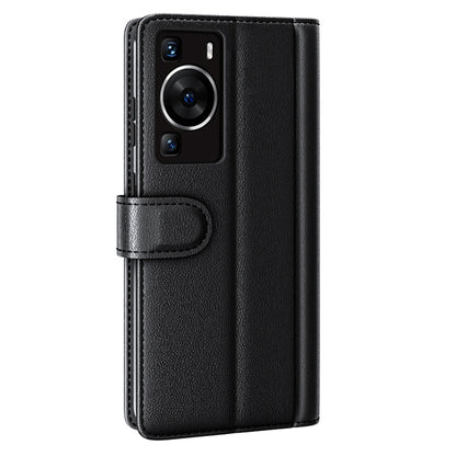 For Huawei P60 / P60 Pro Genuine Split Leather Case Cell Phone Wallet Stand Protective Cover