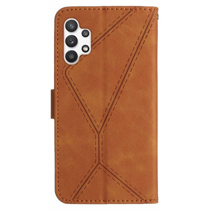 HT05 For Samsung Galaxy A13 4G Phone Leather Case Imprinted Line Wallet Stand Phone Cover