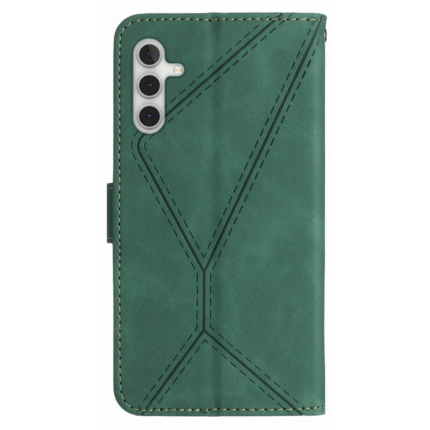 HT05 For Samsung Galaxy A13 5G / A04s 4G (164.7 x 76.7 x 9.1 mm) / A04 4G (164.4 x 76.3 x 9.1 mm) PU Leather Cover Wallet Phone Case