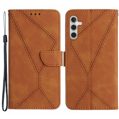 HT05 For Samsung Galaxy A13 5G / A04s 4G (164.7 x 76.7 x 9.1 mm) / A04 4G (164.4 x 76.3 x 9.1 mm) PU Leather Cover Wallet Phone Case