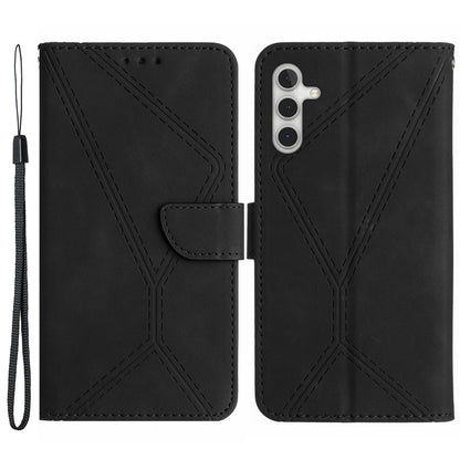 HT05 For Samsung Galaxy A13 5G / A04s 4G (164.7 x 76.7 x 9.1 mm) / A04 4G (164.4 x 76.3 x 9.1 mm) PU Leather Cover Wallet Phone Case