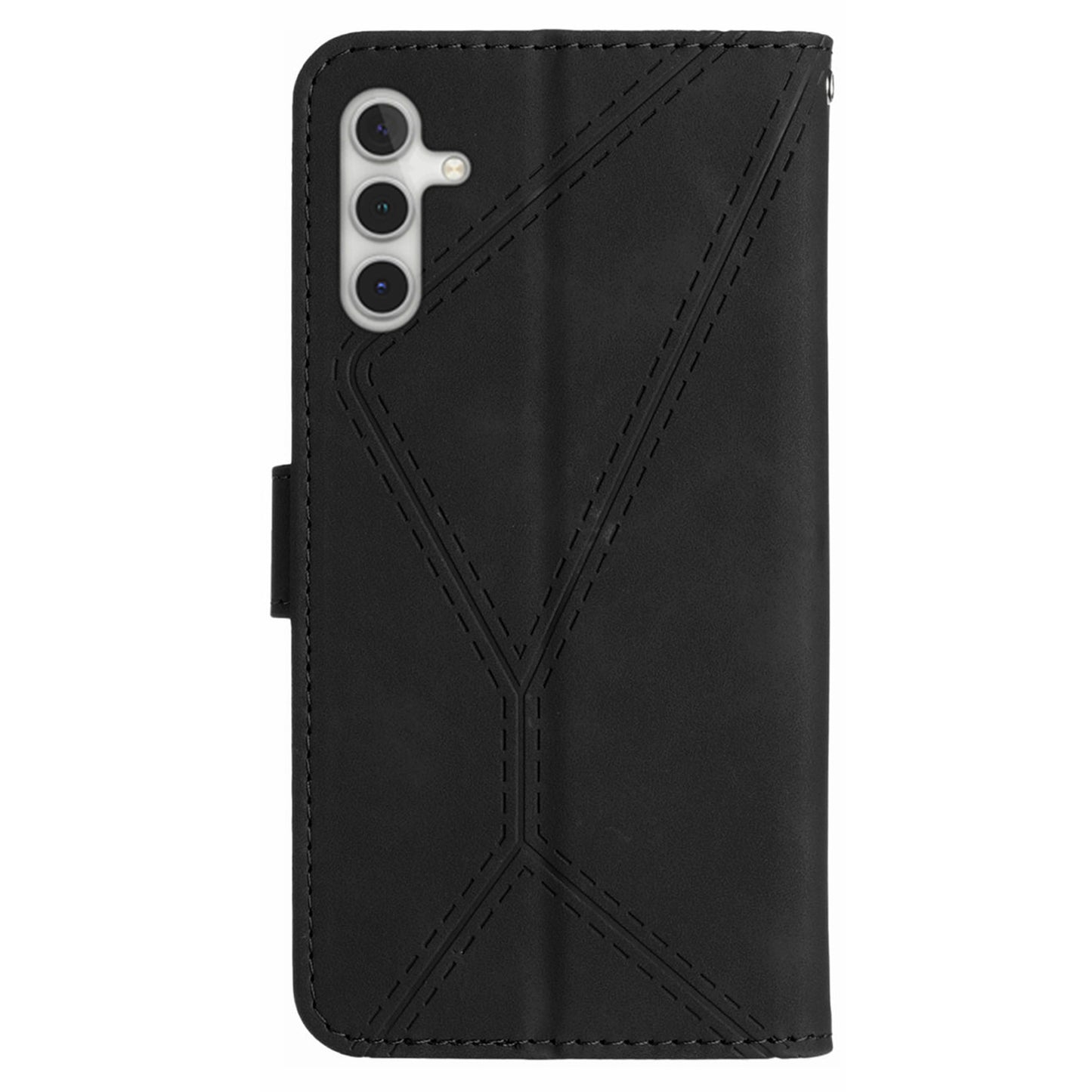 HT05 For Samsung Galaxy A13 5G / A04s 4G (164.7 x 76.7 x 9.1 mm) / A04 4G (164.4 x 76.3 x 9.1 mm) PU Leather Cover Wallet Phone Case