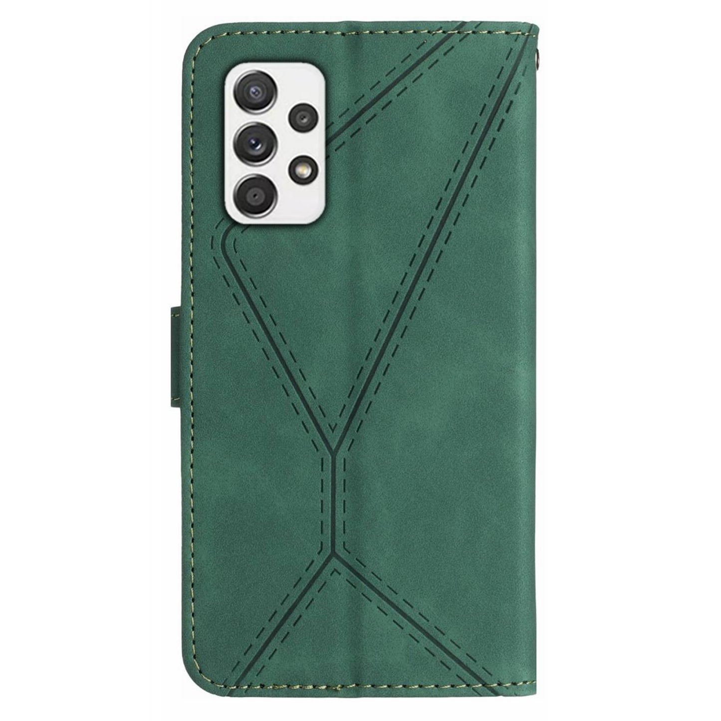 For Samsung Galaxy A52 4G / A52 5G / A52s 5G PU Leather Case HT05 Skin-touch Wallet Phone Shell with Strap