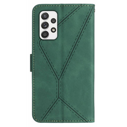 For Samsung Galaxy A52 4G / A52 5G / A52s 5G PU Leather Case HT05 Skin-touch Wallet Phone Shell with Strap