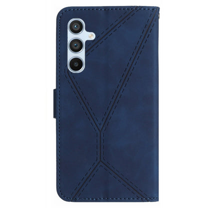 HT05 Skin-touch Phone Case for Samsung Galaxy A54 5G PU Leather Case Stand Wallet Phone Cover with Strap