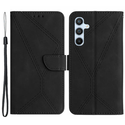 For Samsung Galaxy A14 5G / A14 4G Phone Case HT05 Skin-touch Anti-Drop PU Leather Cover with Wallet, Strap