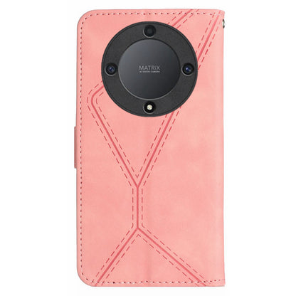 For Honor Magic5 Lite 5G / X9a 5G Anti-Drop Phone Case HT05 Skin-touch PU Leather Wallet Cover with Strap