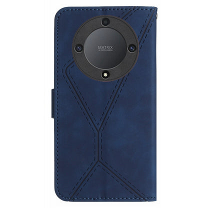 For Honor Magic5 Lite 5G / X9a 5G Anti-Drop Phone Case HT05 Skin-touch PU Leather Wallet Cover with Strap