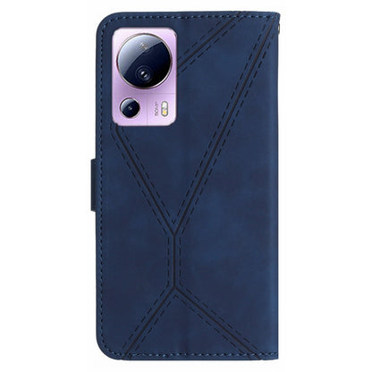 HT05 Phone Case for Xiaomi 13 Lite / Civi 2 5G Leather Flip Cover Skin-touch Wallet Shell with Strap