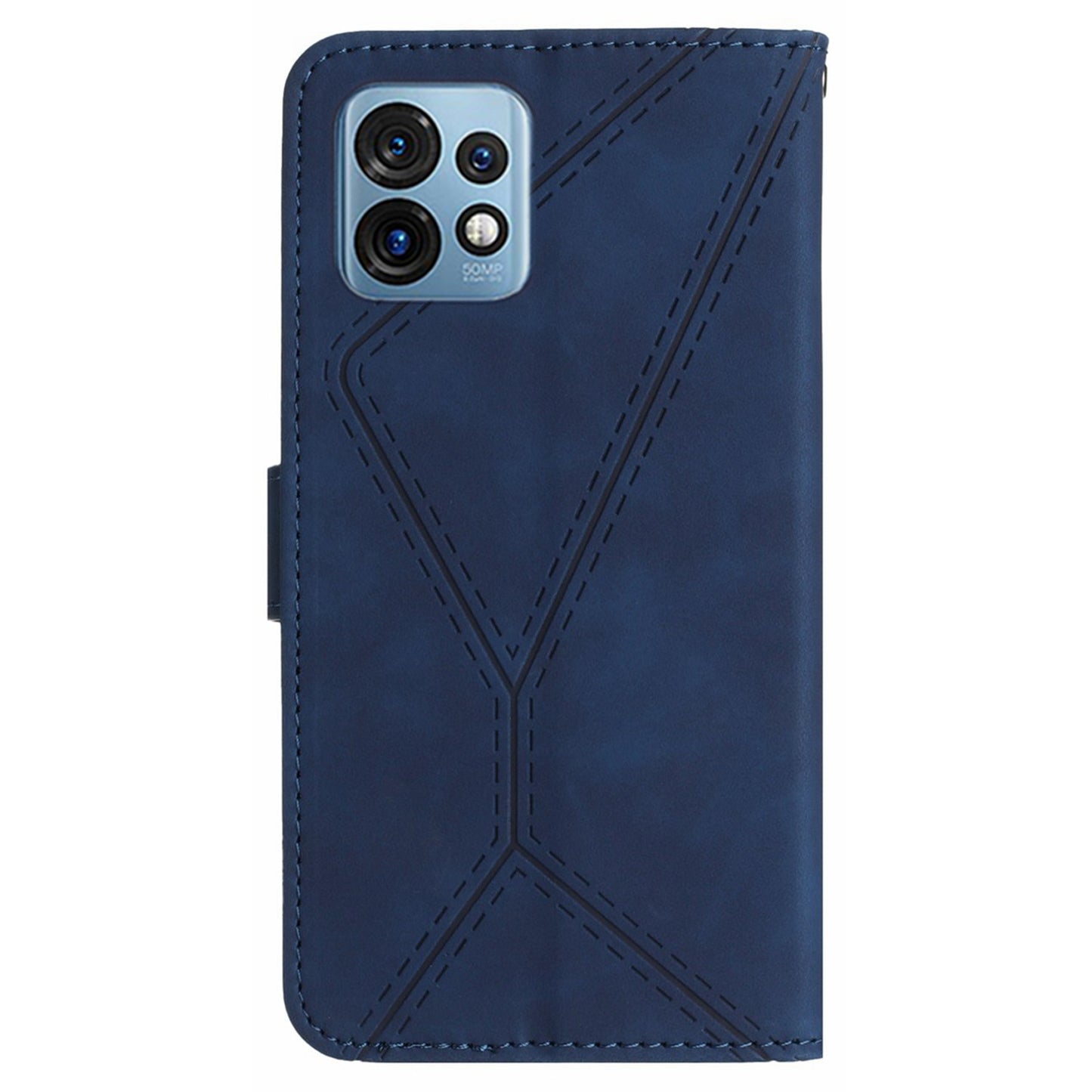 HT05 For Motorola Edge 40 Pro 5G / Edge+ (2023) / Moto X40 5G Phone Case PU Leather Imprinted Line Wallet Stand Cover