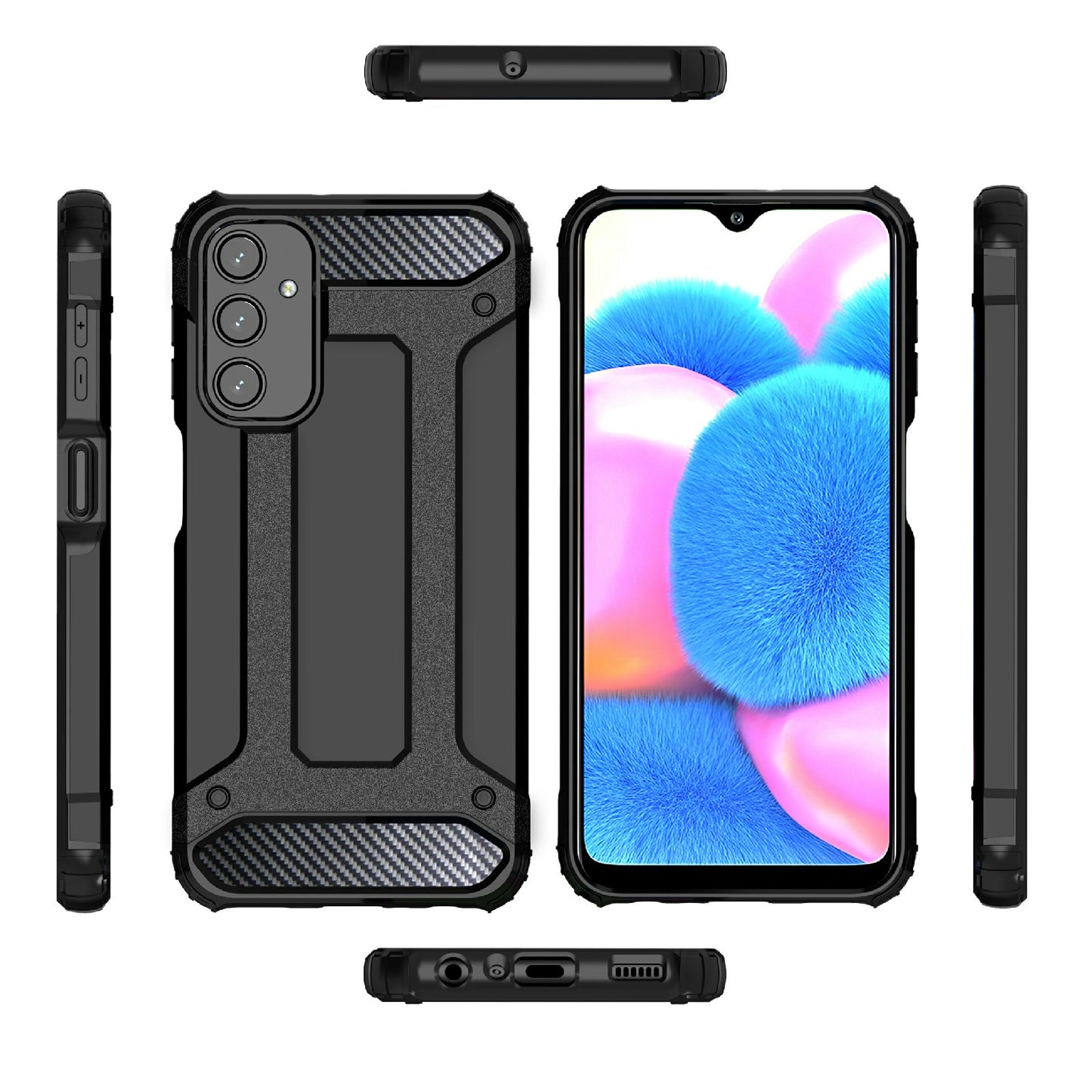 For Samsung Galaxy A24 4G Shockproof Phone Case Hard PC Soft TPU Drop Protection Cover