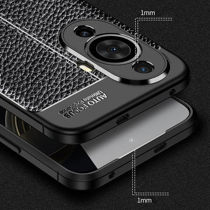 For Huawei nova 11 Phone Case Litchi Texture TPU Phone Case Shockproof Cover