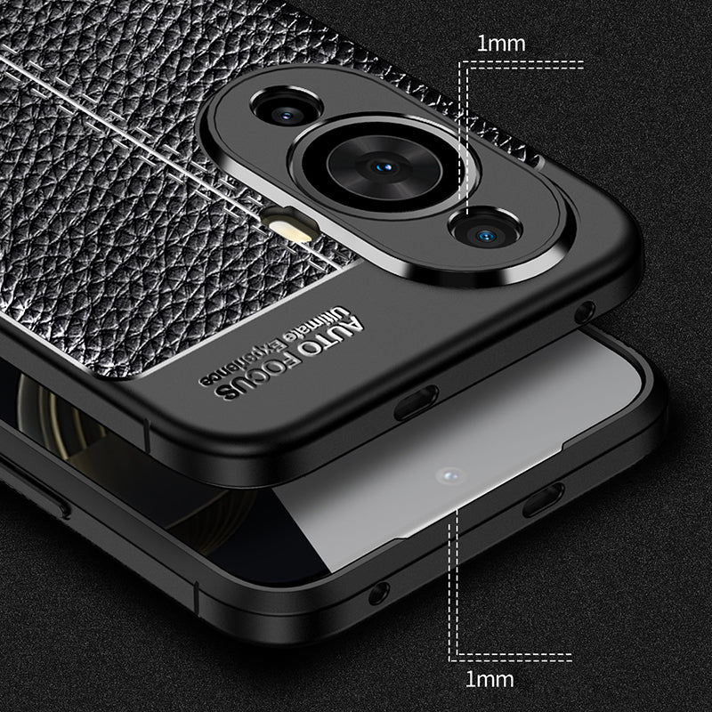 For Huawei nova 11 Phone Case Litchi Texture TPU Phone Case Shockproof Cover