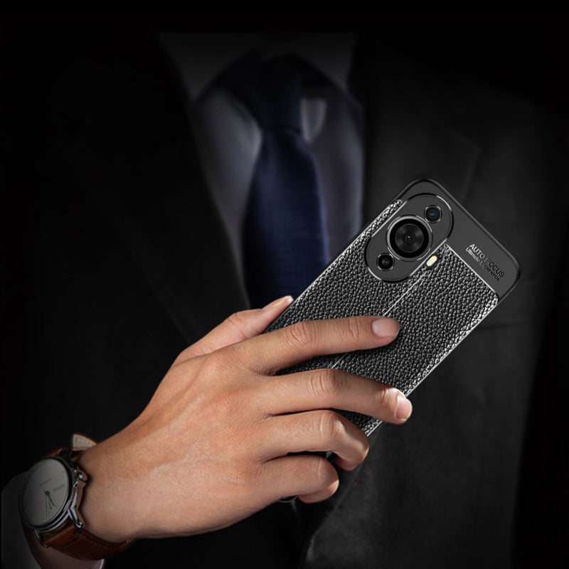 For Huawei nova 11 Phone Case Litchi Texture TPU Phone Case Shockproof Cover