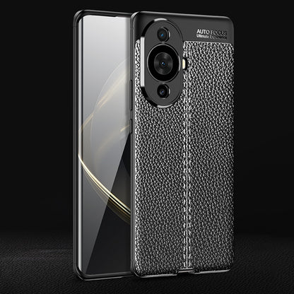 Litchi Texture Phone Case for Huawei nova 11 Pro / nova 11 Ultra , Shockproof TPU Cell Phone Cover