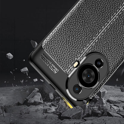 Litchi Texture Phone Case for Huawei nova 11 Pro / nova 11 Ultra , Shockproof TPU Cell Phone Cover