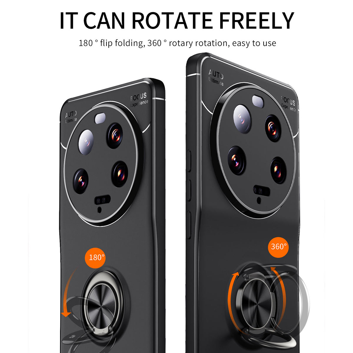 For Xiaomi 13 Ultra Anti-Scratch Phone Case Ring Holder Kickstand TPU Protective Cover