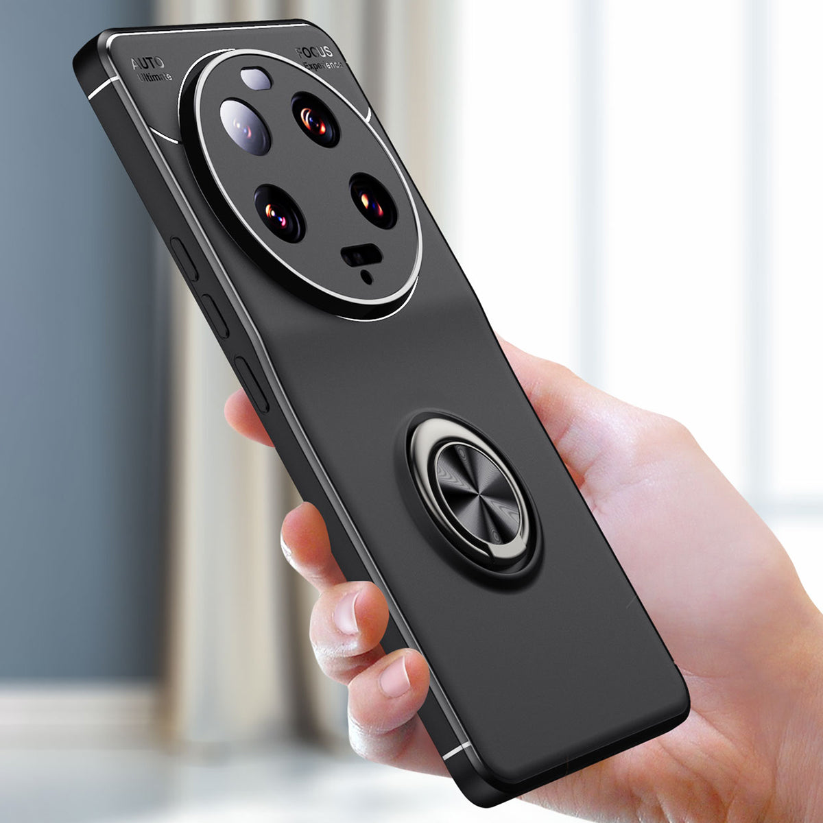 For Xiaomi 13 Ultra Anti-Scratch Phone Case Ring Holder Kickstand TPU Protective Cover