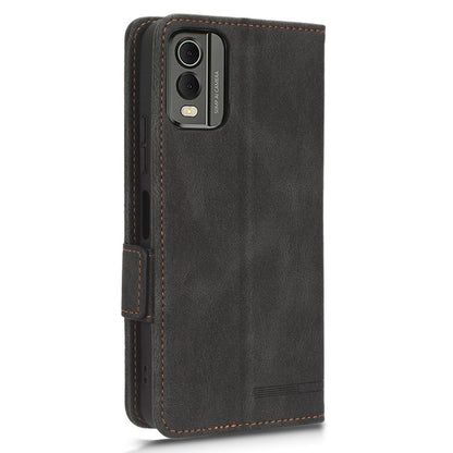 Protector Shell  for Nokia C32 Phone Case Hardware Decor PU Leather Wallet Stand Cover