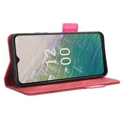 Protector Shell  for Nokia C32 Phone Case Hardware Decor PU Leather Wallet Stand Cover