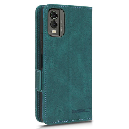 Protector Shell  for Nokia C32 Phone Case Hardware Decor PU Leather Wallet Stand Cover